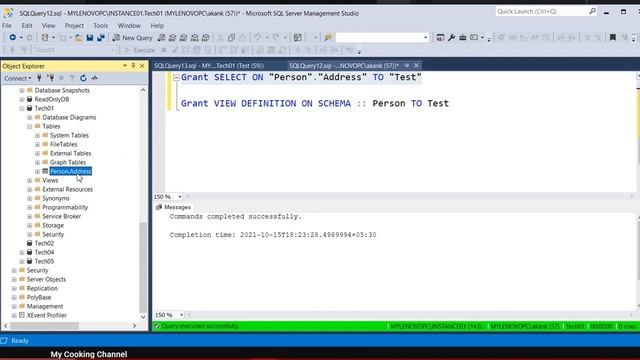 SQL Server Grant Table Level Access |  SQL Server SELECT ON Table and Schema  | @TechandArt
