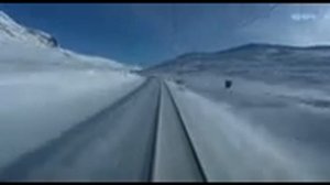 вид из кабины скоростного поезда