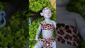 Кукла виниловая Аватар с закрытыми глазами 55см (1716)