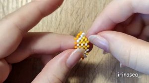 Лимон, лайм, апельсин из бисера | Туториал | Фигурка крестиком | Туториал | beaded lemon