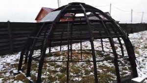 Купольная теплица диаметр 5м