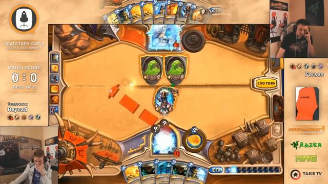 Hearthstone Epic Mirror Mage Match с комментариями