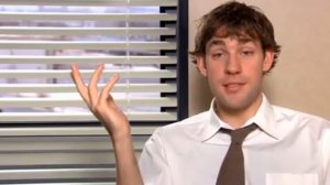 The Office: Bouncing cube on the screen