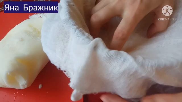 ВкуснейшиеТворог из Кефира. Необыкновенный вкус, нежный!Обязательно стоит попробовать.Cottage chees