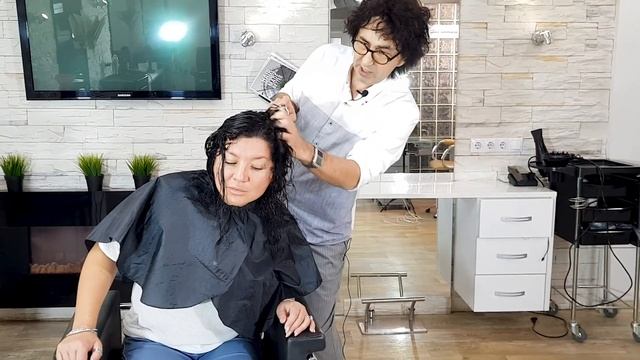Укладка кудрявых волос. #кудрявыеволосы #укладка