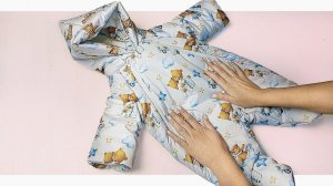 Теплый зимний комбинезон для новорожденного своими руками. Любимая выкройка!
