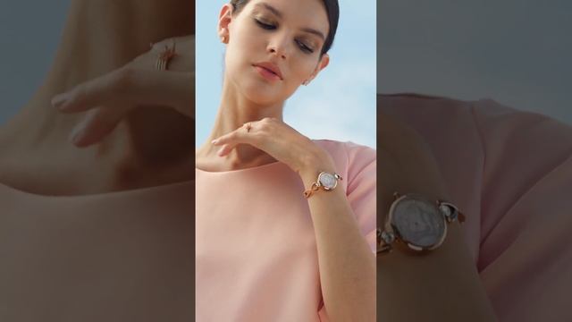 Часы «Золотистая роза»