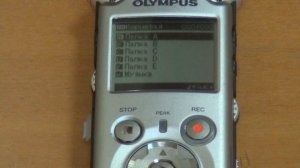 Использование диктофона Olympus