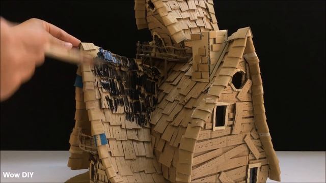 Build a whimsical Christmas fairy house using cardboard смотреть онлайн