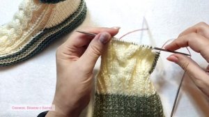 ‼️Каминные носочки для всей семьи ‼️ МК ➡️ На двух спицах и без шва на подошве ?