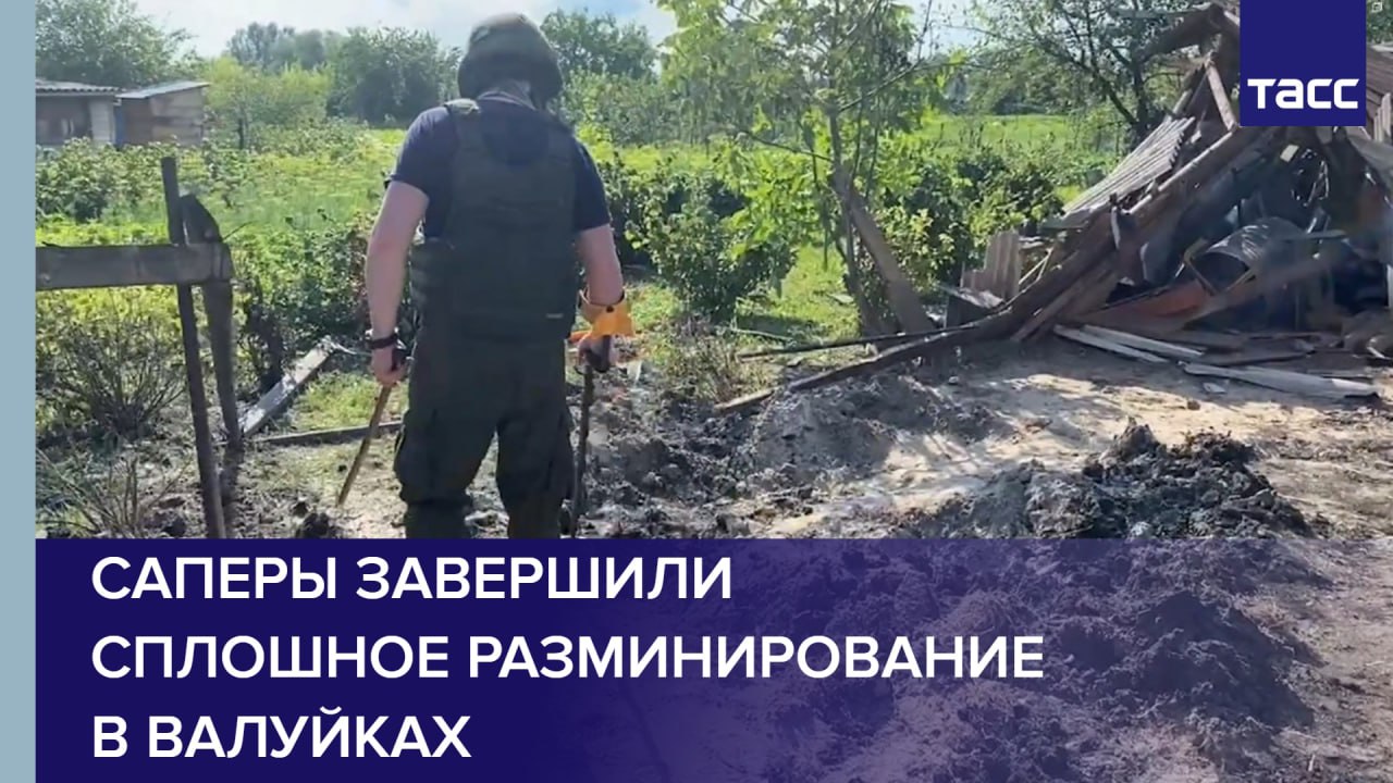 Саперы завершили сплошное разминирование в Валуйках