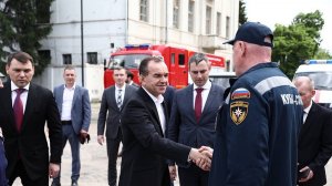 Кондратьев поздравил с юбилеями «Кубань-СПАС» и краевую противопожарную службу