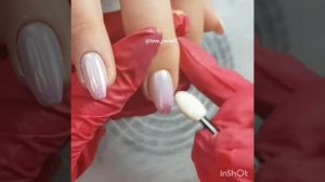 Коррекция ногтей, форма балеринка