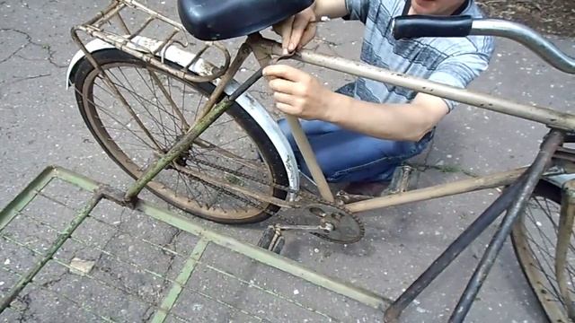 Самодельный боковой прицеп к велосипеду смотреть онлайн