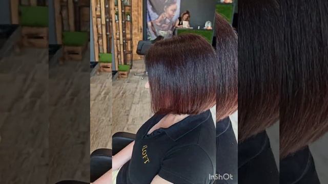 Окрашивание волос с фиолетовым оттенком Hair coloring with a purple tint #окрашивание #haircoloring