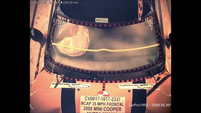 2007-2013 Mini Cooper Hatchback NHTSA Frontal Impact смотреть онлайн
