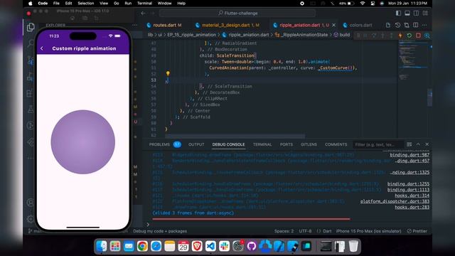 Master Flutter Custom Paint: Unveiling the Ripple Effect | Speed Code | Android | iOS