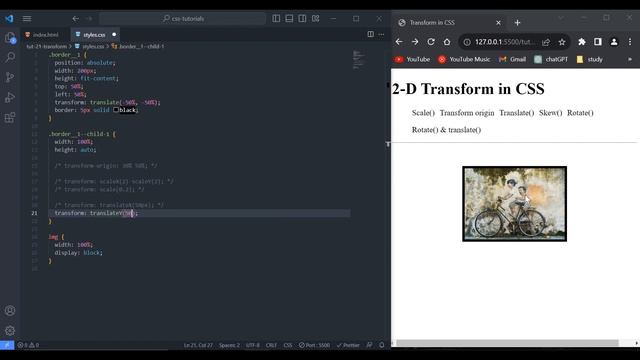 CSS Transform | css tutorial | web development tutorials