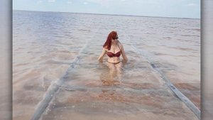 Яровое.Бурлинское озеро Розовое озеро.Бурсоль.Алтайский край.Pink Lake.Altai region.Russia.