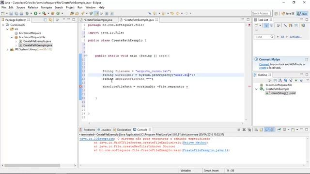 Curso de Java pacote I/O Aula 04 Create Path смотреть онлайн