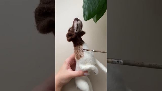 Было сложно, но интересно?#needlefelting #валяние #felting #сухоеваляние #курцхаар #охотничьисобаки