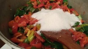 Очень вкусное лечо с горького перца!