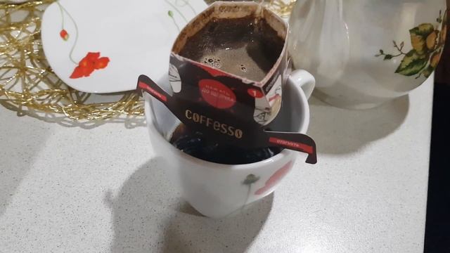 Пробуем кофе Coffesso classico italiano!
