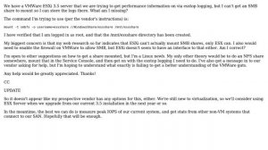 DevOps & SysAdmins: Mounting an SMB share in VMWare ESXi 3.5