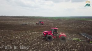 Боронование на Кировце К-7