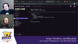 Gatsby + WordPress with WPGraphQL (with Jason Bahl) — Learn With Jason