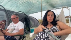 На море с палаткой. Попали в грозу!!! Кемпинг выстоял #морекемпинг #море #спалаткойнаморе