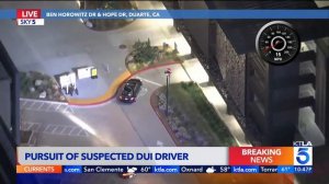 Authorities pursue suspected DUI driver in L.A. County