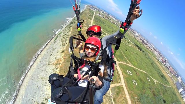 Анапа 2016 Полет на параплане Татьяна смотреть онлайн