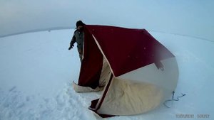 Установка палатки Снегирь 3т Long