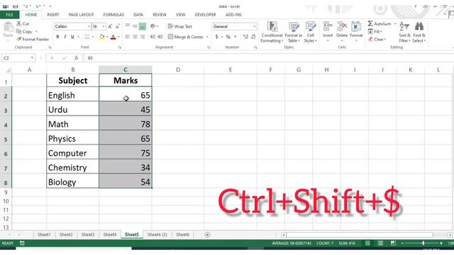 Excel shortcut keys| Best Excel shortcuts, Keyboard shortcuts, short keys of Excel in Urdu/Hindi P-