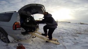 Тяжелый Мото буксировщик. Вариант погрузки. 2017 г. Юрий Философ.