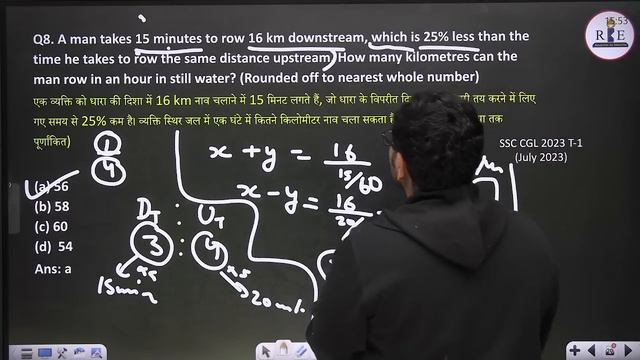 Boat & Stream (नाव और धारा) all Questions of SSC CGL 2023 Tier-1| SSC Exams 2024 practice