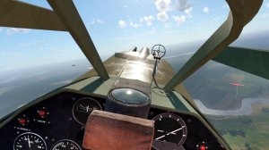 Бой на истребителе H-81A-2 в VR шлеме в War Thunder.