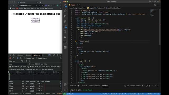 Optimise fetch & axios Requests in React useEffect Hook - Clean up functions смотреть онлайн