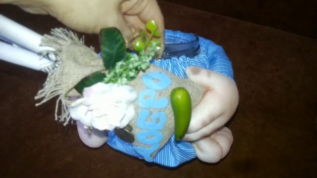 ДОМОВОЙ из КАПРОНА. Домовые из банок.ЧУЛОЧНЫЕ КУКЛЫ для ИНТЕРЬЕРА. Капрон и синтепон. Готовая работ
