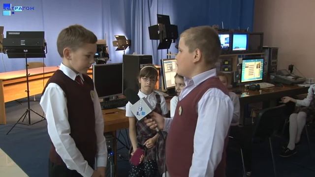 Ребята из 2 школы  посетили с экскурсией телекомпанию Тетрагон