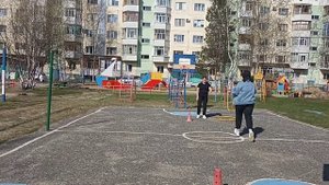 Эстафеты с обручем.