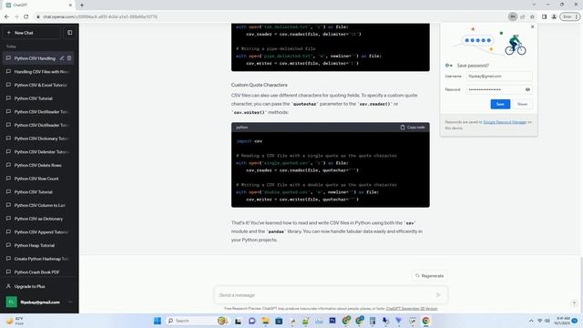 python csv file