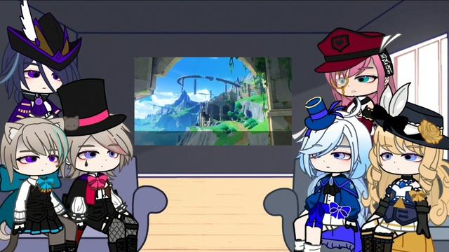 Reaction Fontaine On The Trailer/Реакция Фонтейна на трейлер()Genshin Impact()Gacha Nox