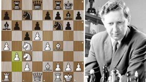 Василий Смыслов яркой комбинационной игрой громит Шмида в 23 хода! Шахматы.