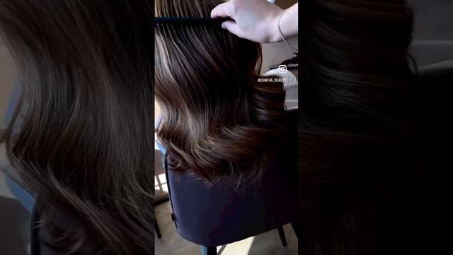 Красивая укладка #курспоприческам #обучениеприческам #обучение #укладка #волосы #густыеволосы
