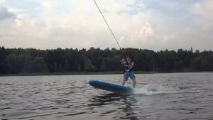 SUP серфинг за катером! Встаём на САП?!