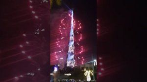 Дубай Новый год 2022 фейерверк Бурж Халифа . New Year 2022 Dubai,  firework  Burj Khalifa