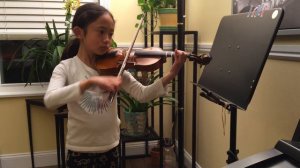 Andrea Sun Playing Gavotte by J. Becker