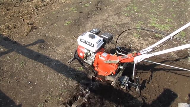 Пашем огород мотоблоком Brait br135 смотреть онлайн